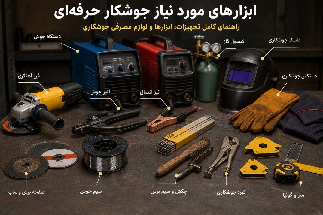 ابزار موردنیاز جوشکاری